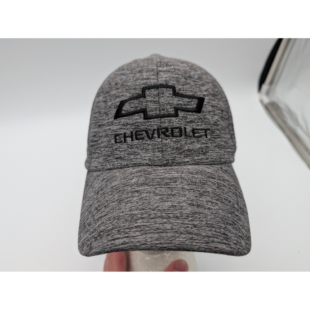 Chevrolet Gray Heathered Space Dye Snapback Baseball Hat H3 Headwear GM Licensed
